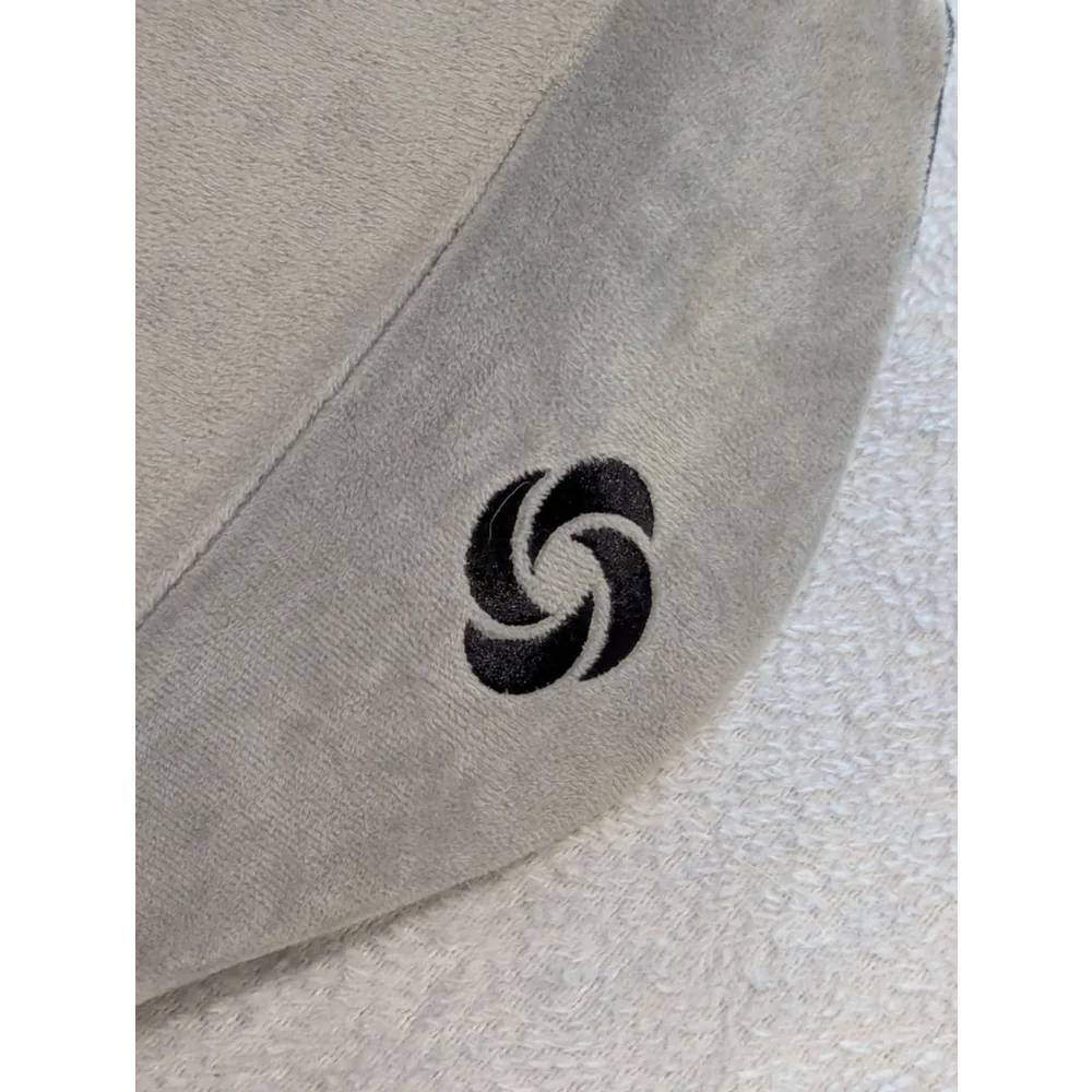 Samsonite Black & Gray Lumbar Support Pillow With Zipper Removeable Cover